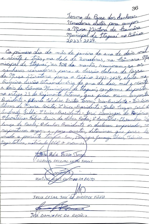 Termo de Posse Mesa diretora 2023-2024 (1) Termo de Posse Mesa diretora 2023-2024 (1)