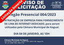 Aviso de Licitação: Pregão Presencial 004/2023 - Deserta