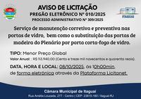 Aviso de Licitação: Pregão Eletrônico 010/2025