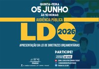 CÂMARA DE ITAGUAÍ REALIZARÁ AUDIÊNCIA PÚBLICA PARA APRESENTAÇÃO DA LDO 2026