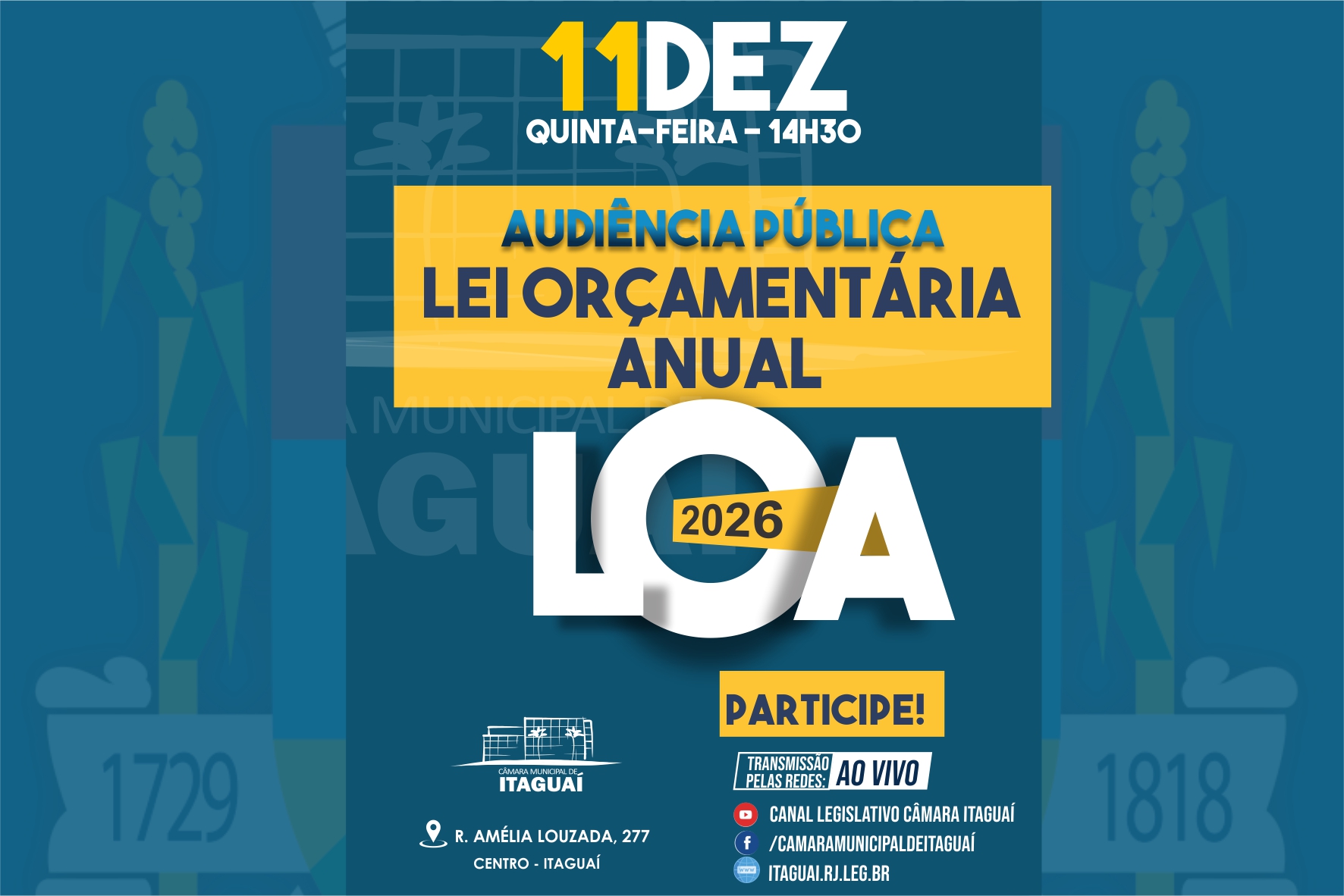 CFOCPC IRÁ APRESENTAR LOA EM AUDIÊNCIA PÚBLICA